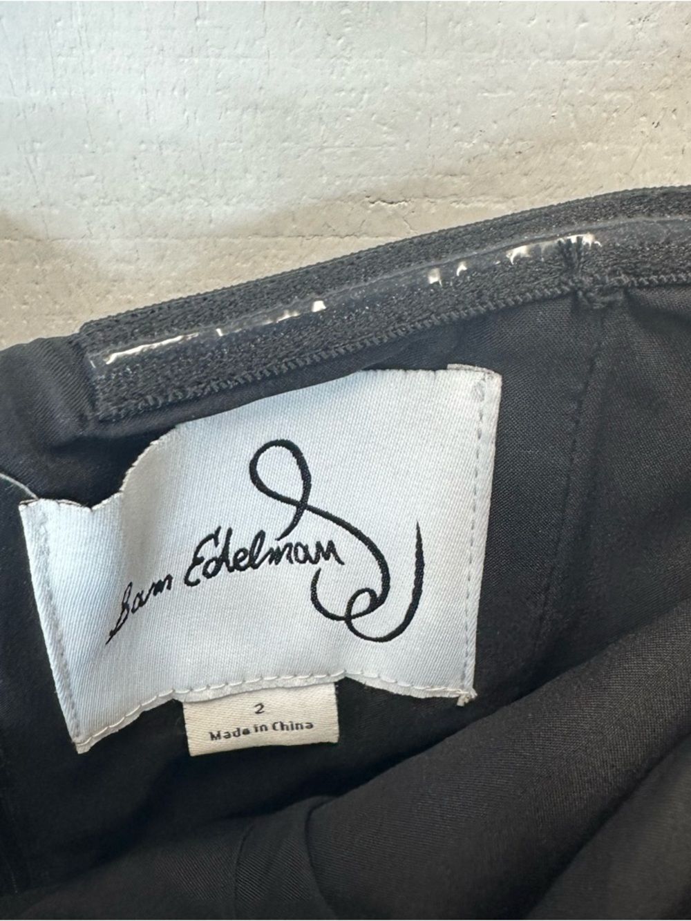 Sam Edelman Size 2 Solid Black Feather Trim Strapless Women's Jumpsuit - Picture 8 of 8
